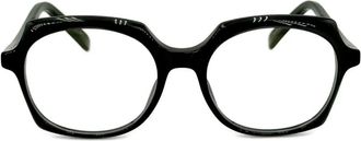 Yellows Plus Isabel bril met geometrisch montuur - Zwart