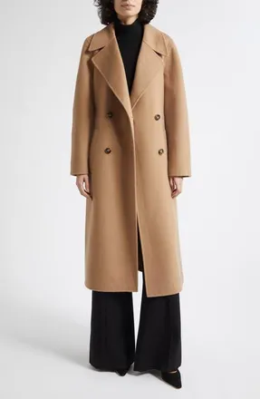 Reiss Rene Wool Blend Coat in Camel at Nordstrom, Size 14