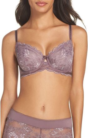 Wacoal Fire & Lace Underwire Bra in Flint at Nordstrom, Size 36D