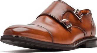 Stacy Adams Boswell Cap Toe Double Monk Strap Mens Shoes Brandy : 11.5 M, Leather