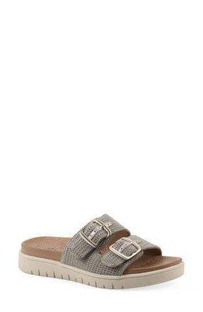 White Mountain Nanny FOM Recovery Slide Sandal in Gold/Fabric at Nordstrom Rack, Size 6.5