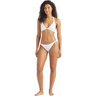 Vilebrequin Womens Strass Halter Bikini Top Strass in Blanc at Nordstrom, Size Medium