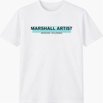 Marshall Artist Mens Marshall Artist Seafield Logo T-Shirt White - Size: 42