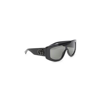 Gucci Sunglasses, unisex, Black, Size: ONE SIZE Rectangular Frame Sunglasses