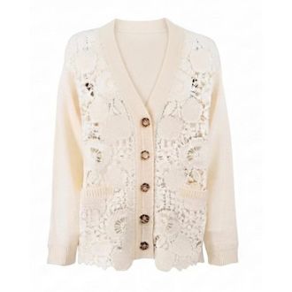 Ermanno Scervino C&aacute;rdigan - Knitwear - Mujer - Beige - L