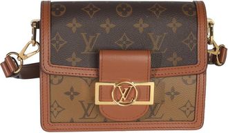 Louis Vuitton Brown Reverse Monogram Canvas Mini Dauphine (Authentic Pre-Loved)