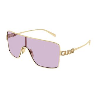 Gucci Sunglasses, female, Yellow, Size: ONE SIZE Shield Sunglasses