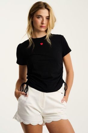 Lisa Todd Tie One On Tee in Black at Nordstrom, Size X-Small