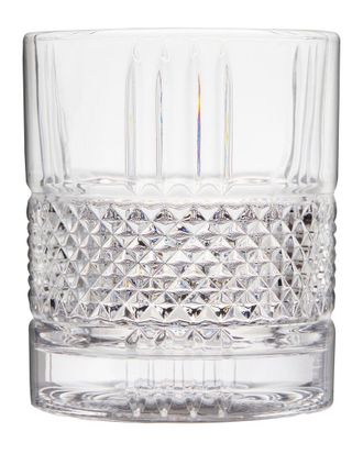 Viski Revolve Crystal Spinning Rocks Glass