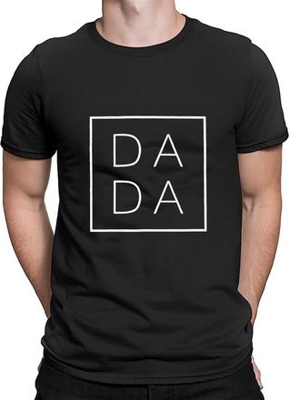 Generic Dad Shirts for Men Funny DADA Letter Print Graphic Tshirts Father Daddy Papa Gifts Tee Tops 2025 New Mens T-Shirts Black
