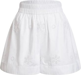 Merlette Shorts Antibes in pizzo sangallo - Bianco