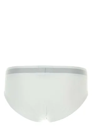 Emporio Armani Cotton-Elastane Briefs - White