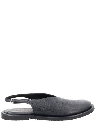 STUDIO NICHOLSON Slingback Deerskin Leather Sandals