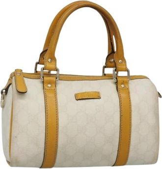 Gucci Pre-owned Handbag - Dames - Vintage Handtas - Wit - ONE Size - Leer - Vintage