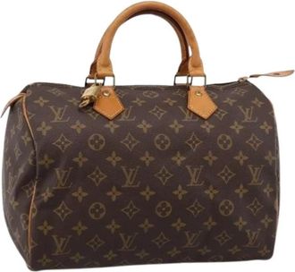 Louis Vuitton Pre-owned Speedy 30 Hand Bag - Dames - Vintage Handtas - Bruin - ONE Size - Leer - Vintage