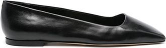 Aeyde Matti square-toe ballerina shoes - women - Calf Leather/Calf Leather/Calf Leather - 40 - Black