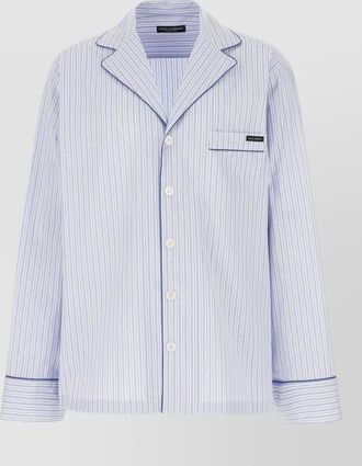Dolce & Gabbana striped cotton blend shirt long sleeves