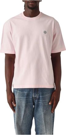 Stone Island Hombre, Camisetas, Rosa, Talla: L