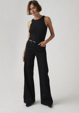 Levi's Vaqueros 318 Shaping Wide Leg - Mujer - 25X30 - Negro / Soft Black