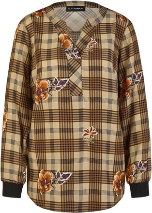 Doris Streich Viscose Blouse - Dames - Blouses - Bruin - 5XL - Overhemden