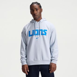 Nike Detroit Lions Rivalries Collection Primary Nike Mens Dri-FIT NFL Pullover Hoodie in Grey | 03EJ07R9J-XM3
