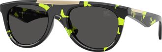 Burberry Grey Oval Mens Sunglasses BE4452U 412487 53
