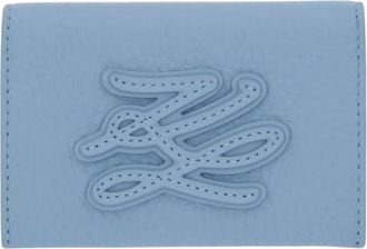 Karl Lagerfeld Cardholder B2W32064 - Dames - Portefeuilles - Blauw - ONE Size - Leer - Accessoires