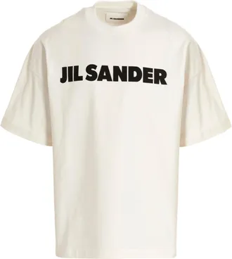 Jil Sander Logo Print T Shirt