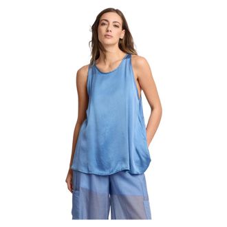 Kocca Sleeveless Tops, female, Blue, Size: XS Sleeveless Viscose Top