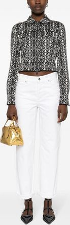 Max Mara Womens Printed Short Jacket - Black - Size EU 38 (Womens)