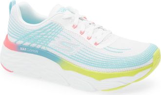 Skechers Max Cushioning Elite Running Shoe in White/Multi at Nordstrom Rack, Size 7.5