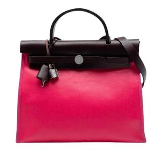 Herm&egrave;s Pre-owned Berline Herbag Zip 31 - Dames - Pre-owned - Roze - Maat: ONE Size Leer