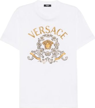 Versace T-shirt con ricamo - Bianco