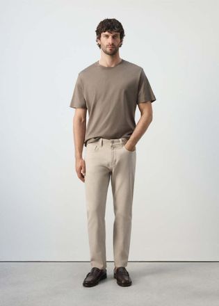 Mango Jeans Ben cropped tapered-fit beige - Uomo - 44 - MANGO MAN
