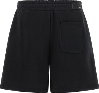 Amiri Logo-Embroidered Cotton Bermuda Shorts - Black