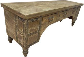 Wanderlust Deco Mueble Bajo De Madera Artesanal 165-175x45x57h Cm