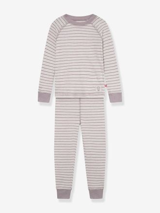 MINI A TURE Unterzieh-Set: Shirt & Leggings MATBELA Kinder MINI A TURE violett gestreift