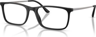 Giorgio Armani 57mm Rectangle optical glasses in Black at Nordstrom