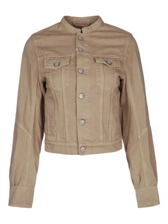 Maison Margiela cotton denim jacket - women - Cotton - 38 - Neutrals
