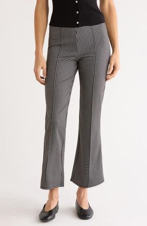 Rails Auray Pleat Front Gingham Pants in Black Gingham at Nordstrom, Size Xx-Small