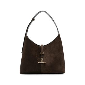 Strathberry Suede Bar-detail Shoulder Bag