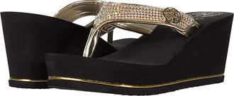 Guess Sarraly Womens Wedge Shoes Gold : 10 M, Synthetic