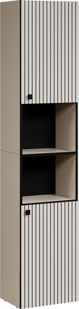 WELLTIME Hochschrank »Amrum« Badezimmerschrank mit und ohne Schublade - (B/T/H) 40-70/31/186 cm
