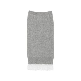 Ermanno Scervino Dames, Rokken, Grijs, Maat: M Kasjmier