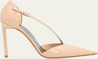 Tom Ford 100mm Queen Anne Patent Leather Pumps