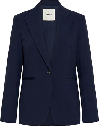 Soaked In Luxury SLCorinne Korte Blazer - Dames - Blazers - Blauw - L - Jassen
