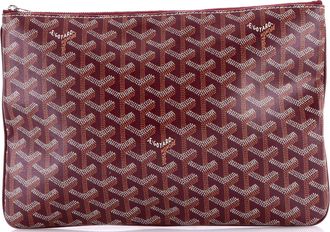 Goyard Senat Zip Pouch Coated Canvas MM