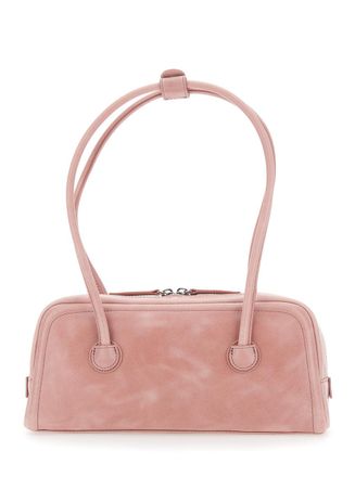 Margesherwood Womens Shoulder Bag Soft Boston Ew Pink Leather Cow