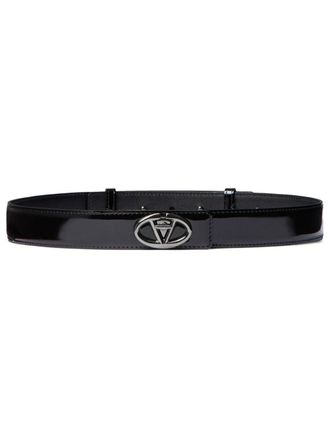Valentino Garavani 30mm VLogo The Bold Edition belt - women - Calf Leather - 80 - Black