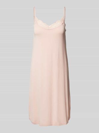 Skiny Skiny Pyjama mit Spitzenbesatz in Rose, Größe 36